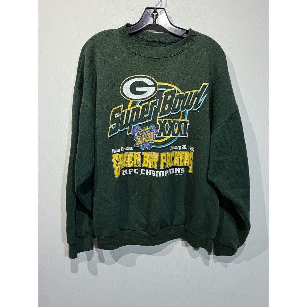 Vintage 1997 Green Bay Packers Sweatshirt XXL Lee Superbowl 90s Sports Football